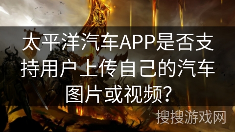 太平洋汽车APP是否支持用户上传自己的汽车图片或视频？