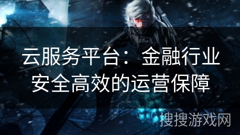云服务平台：金融行业安全高效的运营保障