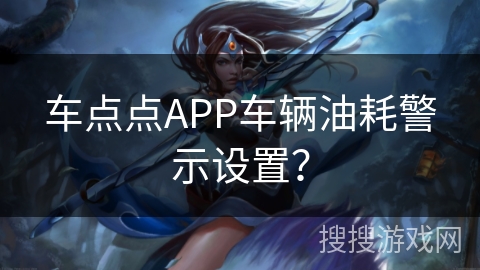 车点点APP车辆油耗警示设置？