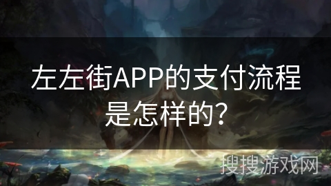 左左街APP的支付流程是怎样的？