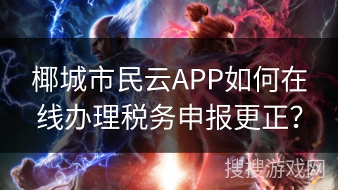 椰城市民云APP如何在线办理税务申报更正？