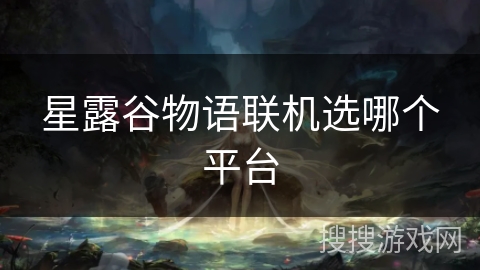 星露谷物语联机选哪个平台 星露谷物语联机选哪个平台