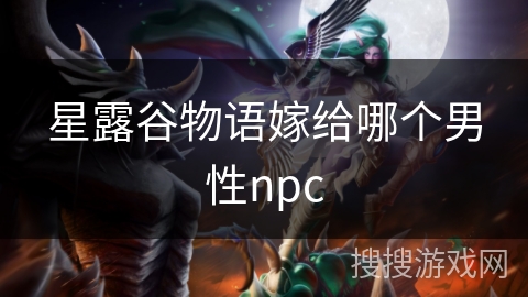 星露谷物语嫁给哪个男性npc 星露谷物语嫁给哪个男性npc