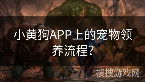小黄狗APP上的宠物领养流程？