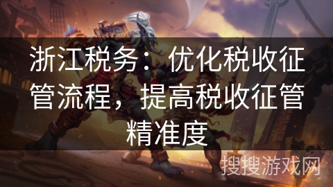 浙江税务：优化税收征管流程，提高税收征管精准度