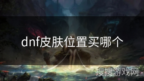 dnf皮肤位置买哪个 dnf皮肤位置买哪个