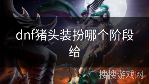 dnf猪头装扮哪个阶段给 dnf猪头装扮哪个阶段给