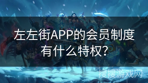 左左街APP的会员制度有什么特权？