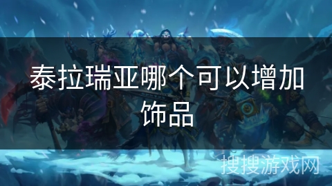 泰拉瑞亚哪个可以增加饰品