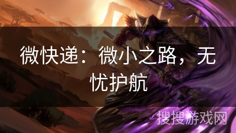微快递：微小之路，无忧护航