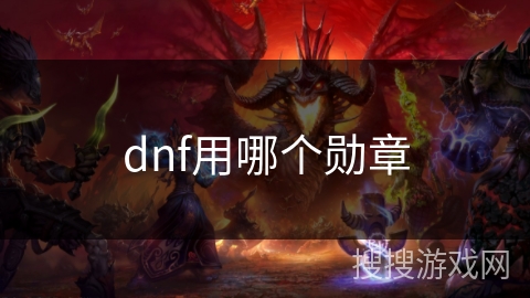 dnf用哪个勋章 dnf用哪个勋章