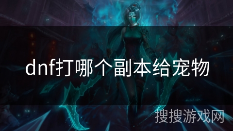 dnf打哪个副本给宠物