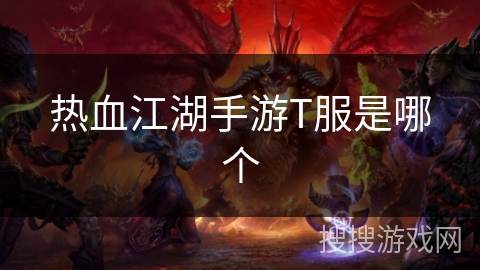 热血江湖手游T服是哪个