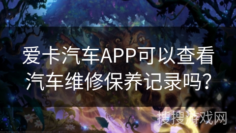 爱卡汽车APP可以查看汽车维修保养记录吗? 爱卡汽车APP可以查看汽车维修保养记录吗?