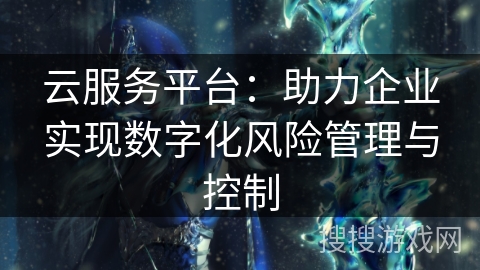 云服务平台：助力企业实现数字化风险管理与控制
