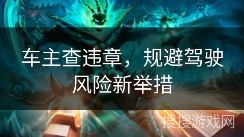 车主查违章，规避驾驶风险新举措