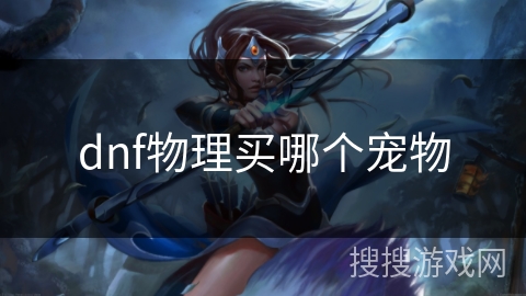 dnf物理买哪个宠物