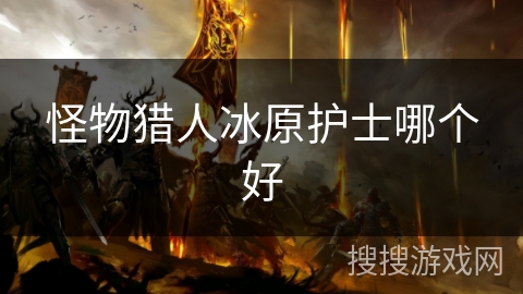 怪物猎人冰原护士哪个好