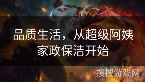 品质生活，从超级阿姨家政保洁开始