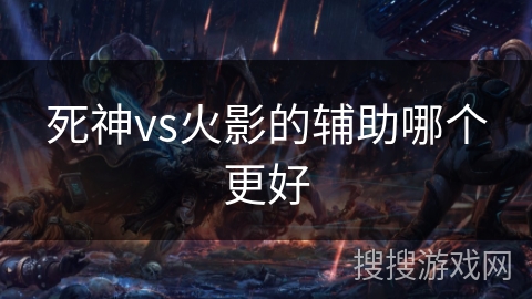 死神vs火影的辅助哪个更好