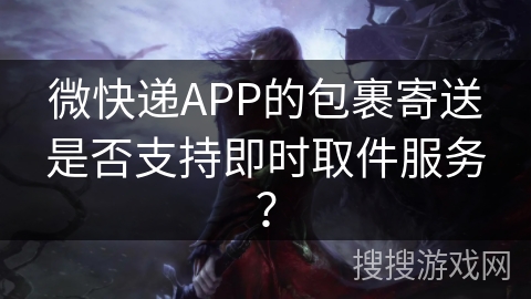 微快递APP的包裹寄送是否支持即时取件服务？