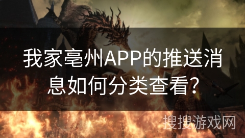 我家亳州APP的推送消息如何分类查看？