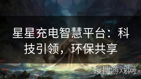 星星充电智慧平台：科技引领，环保共享