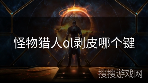 怪物猎人ol剥皮哪个键