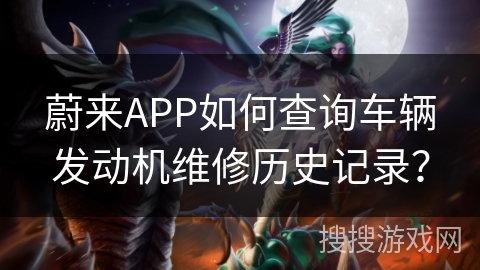蔚来APP如何查询车辆发动机维修历史记录？