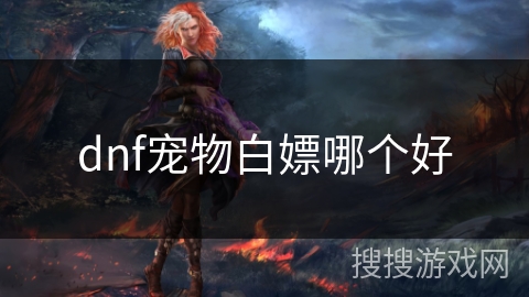 dnf宠物白嫖哪个好