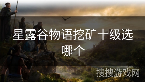 星露谷物语挖矿十级选哪个