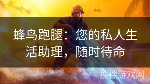 蜂鸟跑腿：您的私人生活助理，随时待命