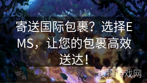 寄送国际包裹？选择EMS，让您的包裹高效送达！