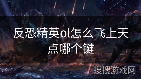 反恐精英ol怎么飞上天点哪个键