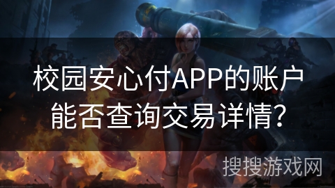 校园安心付APP的账户能否查询交易详情？