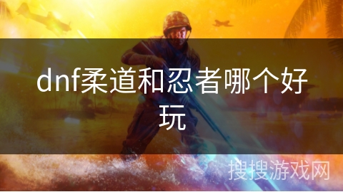 dnf柔道和忍者哪个好玩 dnf柔道和忍者哪个好玩