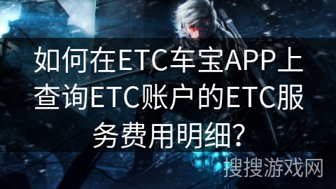 如何在ETC车宝APP上查询ETC账户的ETC服务费用明细？