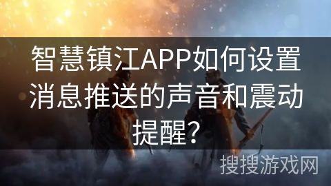 智慧镇江APP如何设置消息推送的声音和震动提醒？