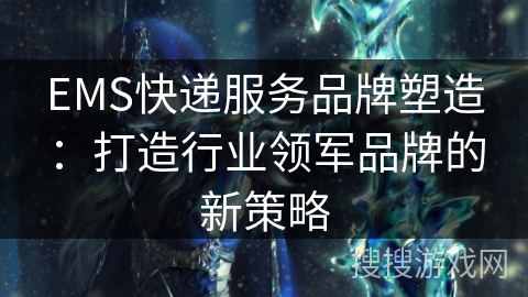EMS快递服务品牌塑造：打造行业领军品牌的新策略