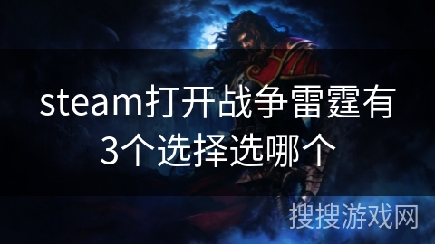 steam打开战争雷霆有3个选择选哪个