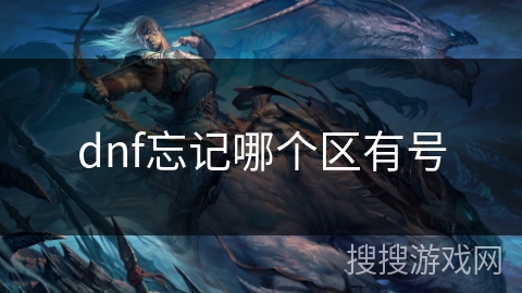 dnf忘记哪个区有号