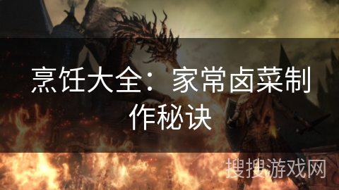 烹饪大全：家常卤菜制作秘诀