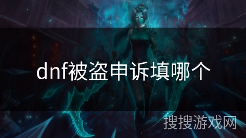 dnf被盗申诉填哪个 dnf被盗申诉填哪个