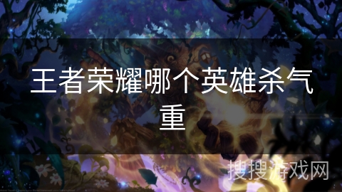 王者荣耀哪个英雄杀气重