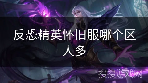 反恐精英怀旧服哪个区人多