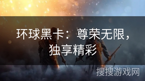 环球黑卡：尊荣无限，独享精彩