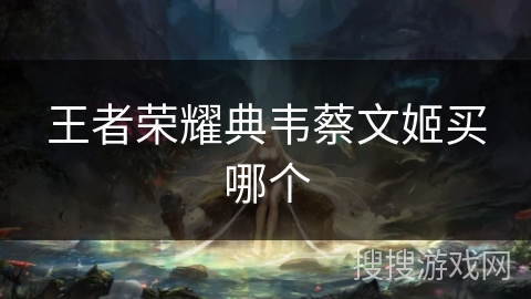 王者荣耀典韦蔡文姬买哪个 王者荣耀典韦蔡文姬买哪个