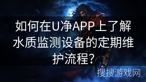 如何在U净APP上了解水质监测设备的定期维护流程？