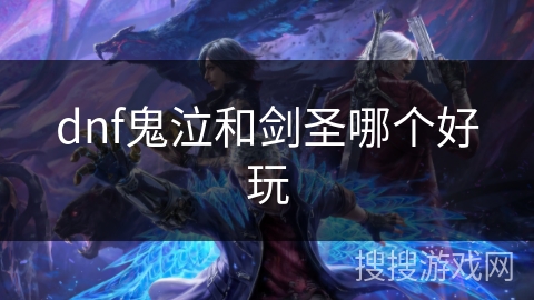 dnf鬼泣和剑圣哪个好玩