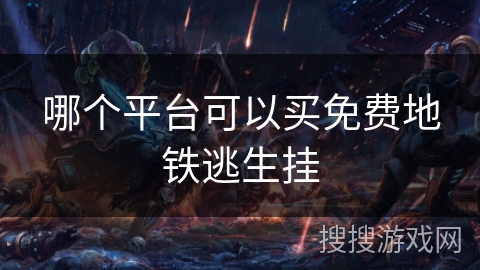 哪个平台可以买免费地铁逃生挂 哪个平台可以买免费地铁逃生挂